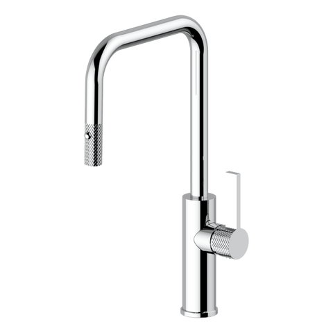 Armando Vicario 400754 Luz Industrial Pull Out Kitchen Mixer Dual Spray