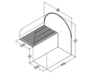 Condor BD/RC-4 Back Draft Roof Cowl 450 x 250
