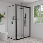 Fienza Round Shower Dropper 300mm - Matte Black view 4