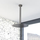 Fienza Round Shower Dropper 300mm - Gun Metal view 2