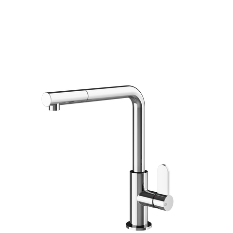 Gessi 50103 Helium Right Angle Round Pull Out Mixer