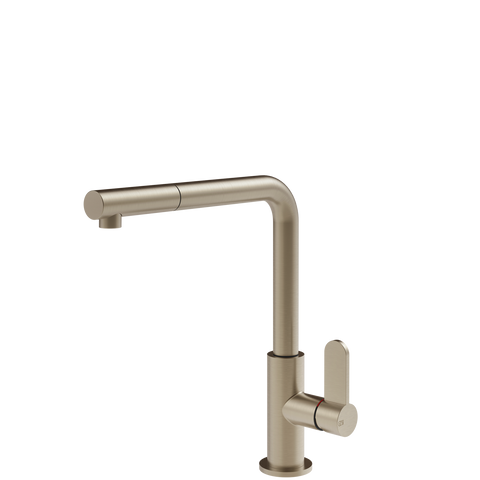 Gessi 50103 Helium Right Angle Round Pull Out Mixer