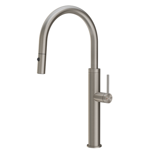Gessi 60022 316 Smooth Goose Neck Pull Out Spray Mixer