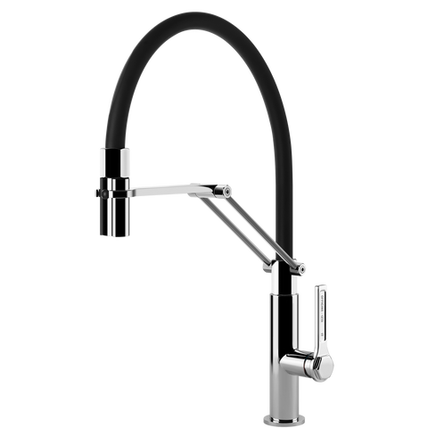 Gessi 60055 Officine Goose Neck Semi-Professional Spray Mixer