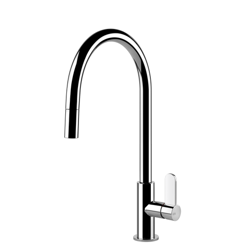 Gessi 60077 Helium Goose Neck Pull Out Mixer