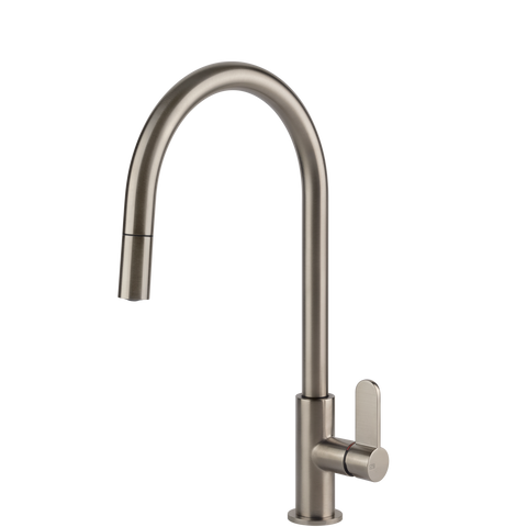 Gessi 60077 Helium Goose Neck Pull Out Mixer