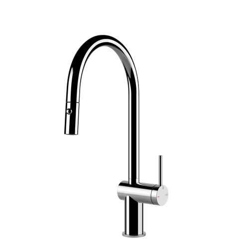 Gessi 60413 Inedito Goose Neck Pull Out Spray Mixer