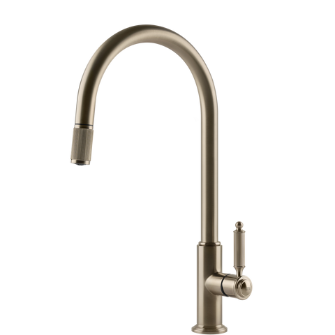 Gessi 60622 Venti20 Goose Neck Pull Out Mixer