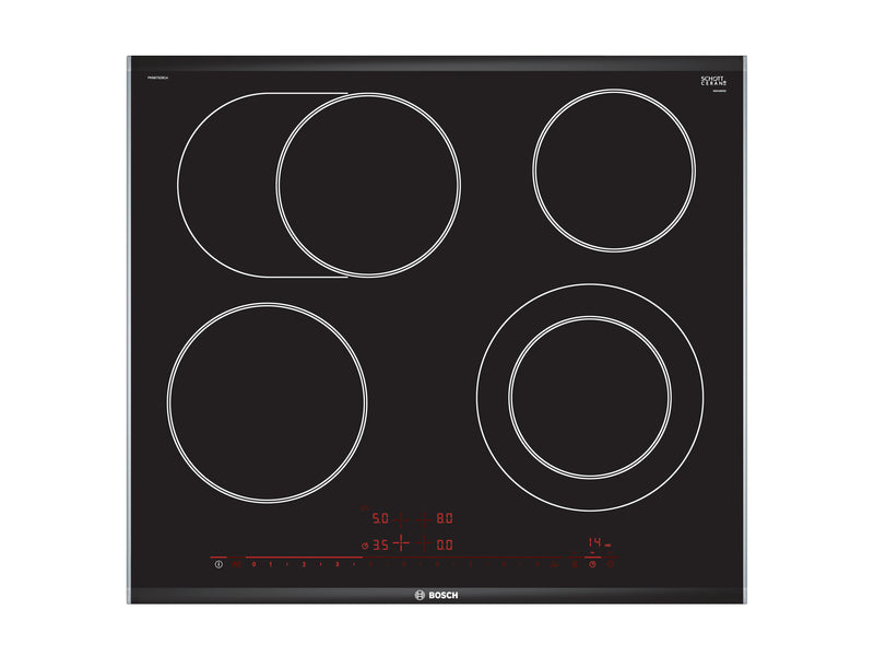 Bosch PKN675DB1A Series 8 Black Glass 60cm Wide Electric Cooktop