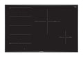 Bosch PXE875DC1E Series 8 Black Glass 80cm Wide Flex Induction Cooktop