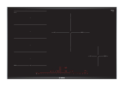 Bosch PXE875DC1E Series 8 Black Glass 80cm Wide Flex Induction Cooktop