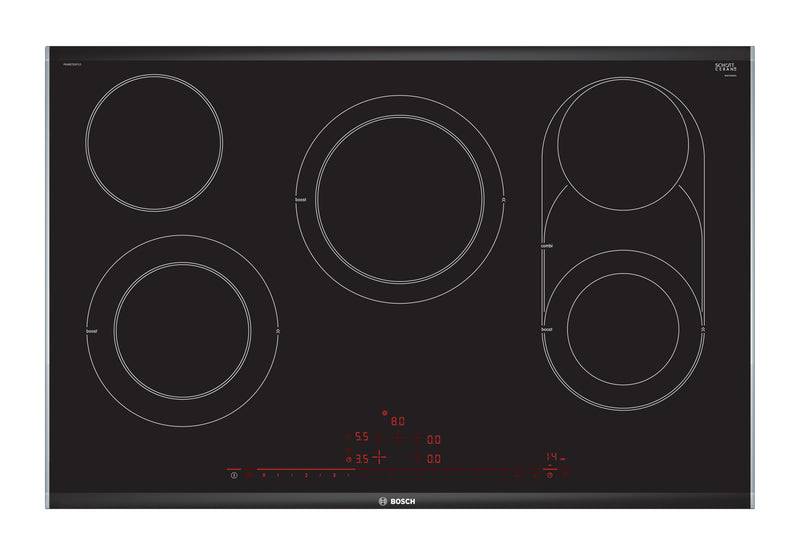 Bosch PKM875DP1A Series 8 Black Glass 80cm Wide Electric Cooktop