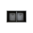 Fienza Kuro Granite 29L/29L Double Bowl Kitchen Sink in Matte Black 68613