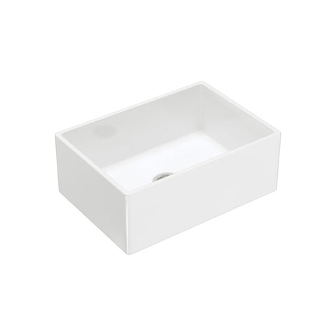 Fienza 68700 Charlton White Small Single Bowl Fireclay Ceramic Butler Sink