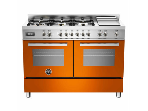 Bertazzoni Runout Model PRO1206GMFED Professional Series 120cm 6-Burner + Griddle Electric Double Oven