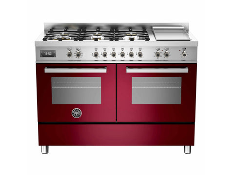 Bertazzoni Runout Model PRO1206GMFED Professional Series 120cm 6-Burner + Griddle Electric Double Oven