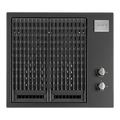 Artusi ABBQ3MB 60cm built-in gas BBQ in matte black, front view