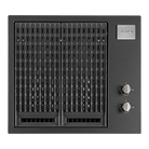 Artusi ABBQ3MB 60cm built-in gas BBQ in matte black, front view