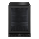 Artusi ABC142BV 60cm 127 can undercounter beverage cooler in black, front view