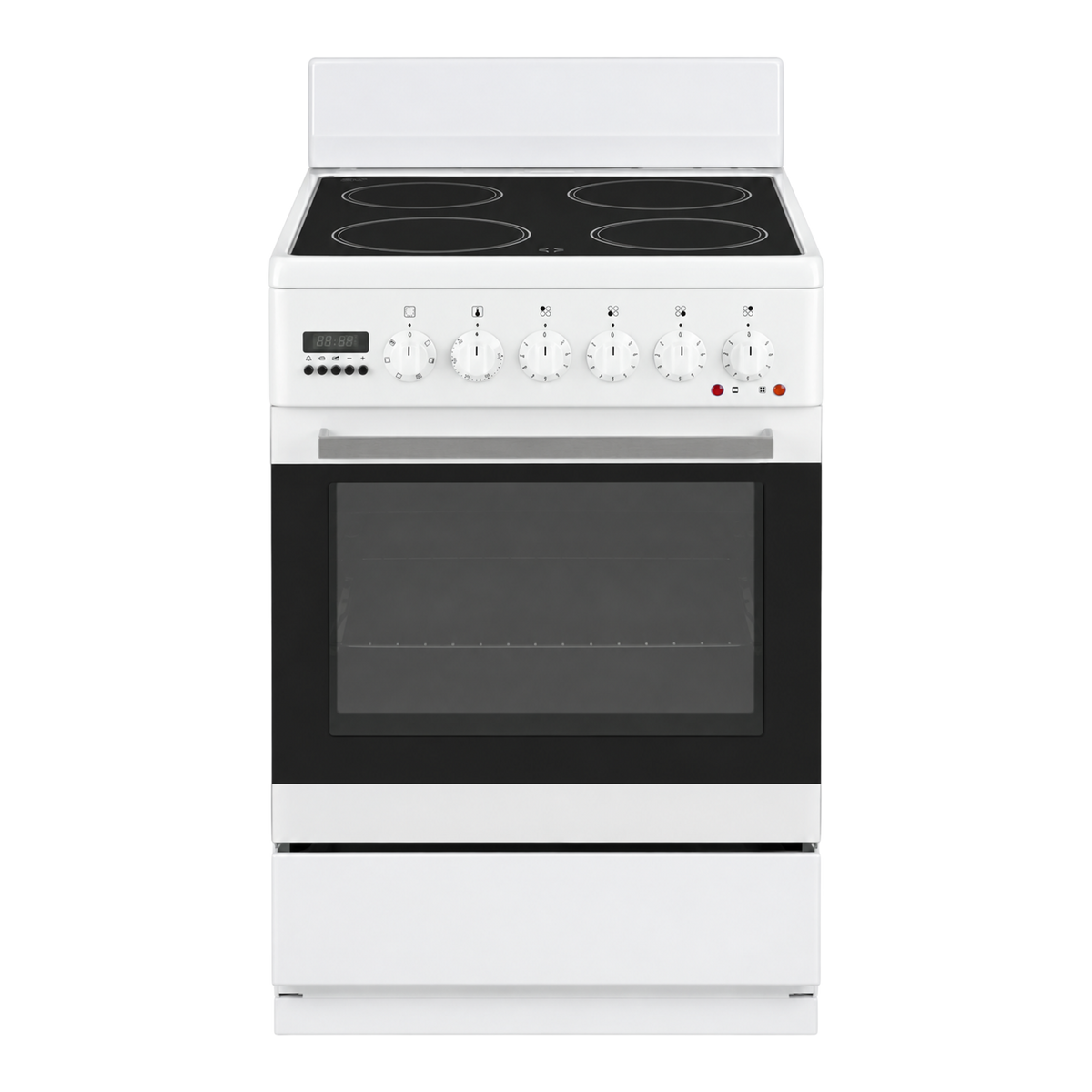 Artusi AFC607W 60cm freestanding electric cooker in white