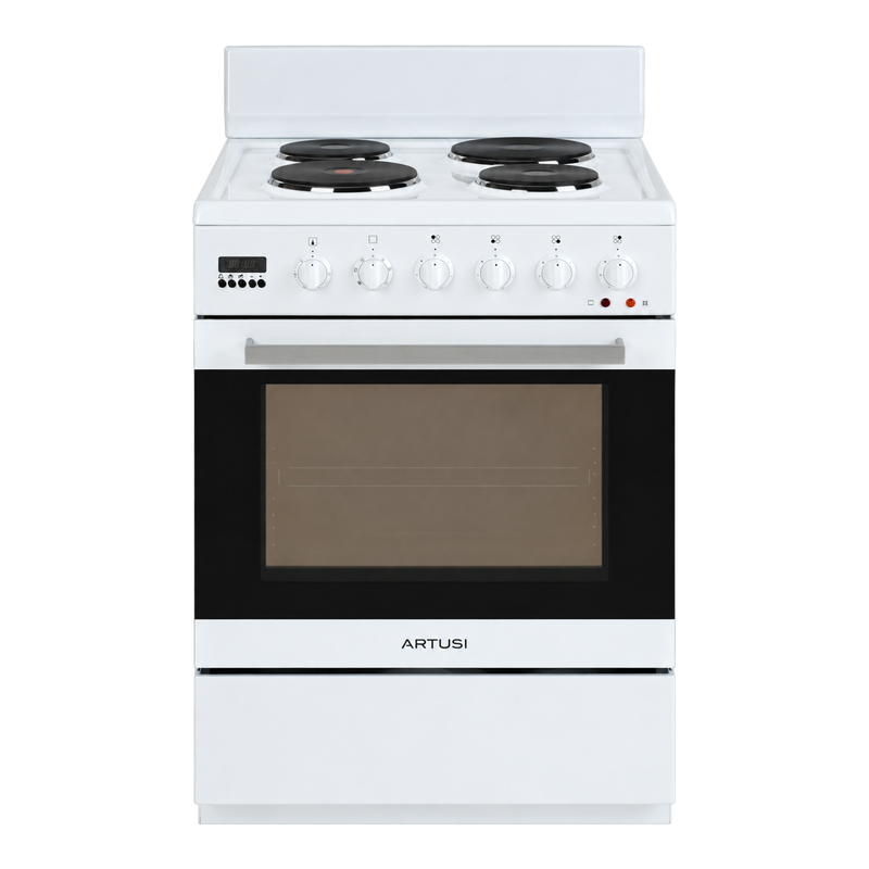 Artusi AFE607W 60cm Freestanding Electric Cooker in White