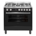 Artusi AFG915B/1 90cm freestanding dual fuel cooker in black