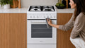 Artusi AFGG54W 54cm Freestanding Gas Cooker lifestyle - easy clean
