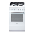 Artusi AFGG54W 54cm white freestanding gas cooker with 4 gas burners