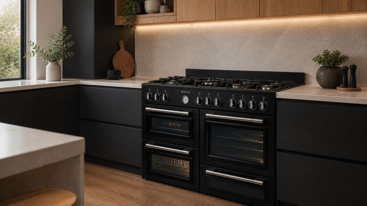 Artusi AFGR1047B 100cm Freestanding Cooker lifestyle - modern kitchen