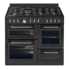 Artusi AFGR1047B 100cm Freestanding Cooker With 7 Gas Burners And 3 Electric Ovens - Gloss Black