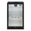 Artusi AOF1BM5 138 bottle single door outdoor beverage chiller in black