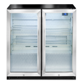 Artusi AOF2SM5 190 bottle double door outdoor beverage chiller in stainless steel