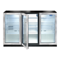 Artusi AOF3S 307L triple door outdoor beverage chiller in stainless steel