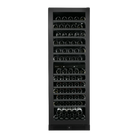 Artusi AWC154BV 125 bottle single door wine cellar in black, full-height front view