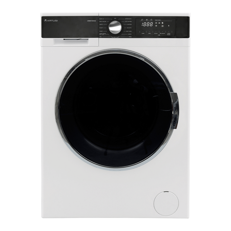 Artusi AWM1814W 8kg Front Load Washing Machine in White - front view