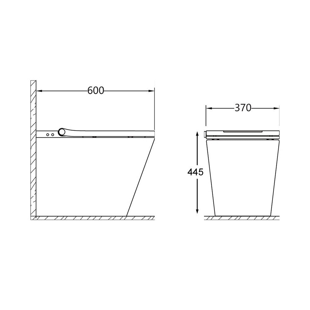 Arcisan Neion Plus NE041200 technical dimensions drawing
