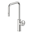 Armando Vicario Piazza Brushed Nickel Lead Free Dual Spray Pull-Out Kitchen Mixer