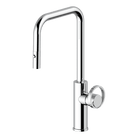Armando Vicario Piazza Chrome Lead Free Dual Spray Pull-Out Kitchen Mixer