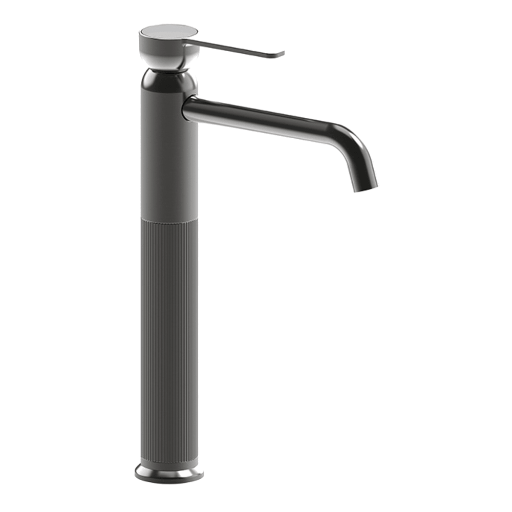 Armando Vicario 500681 Lead Free Lumiere High Basin Mixer in Black Brushed Nickel