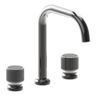 Armando Vicario 500685 Lead Free Lumiere Three-Piece Basin Set in Black Brushed Nickel