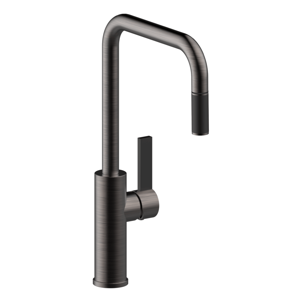 Armando Vicario LUZ-BBN-LF Black Brushed Nickel kitchen mixer