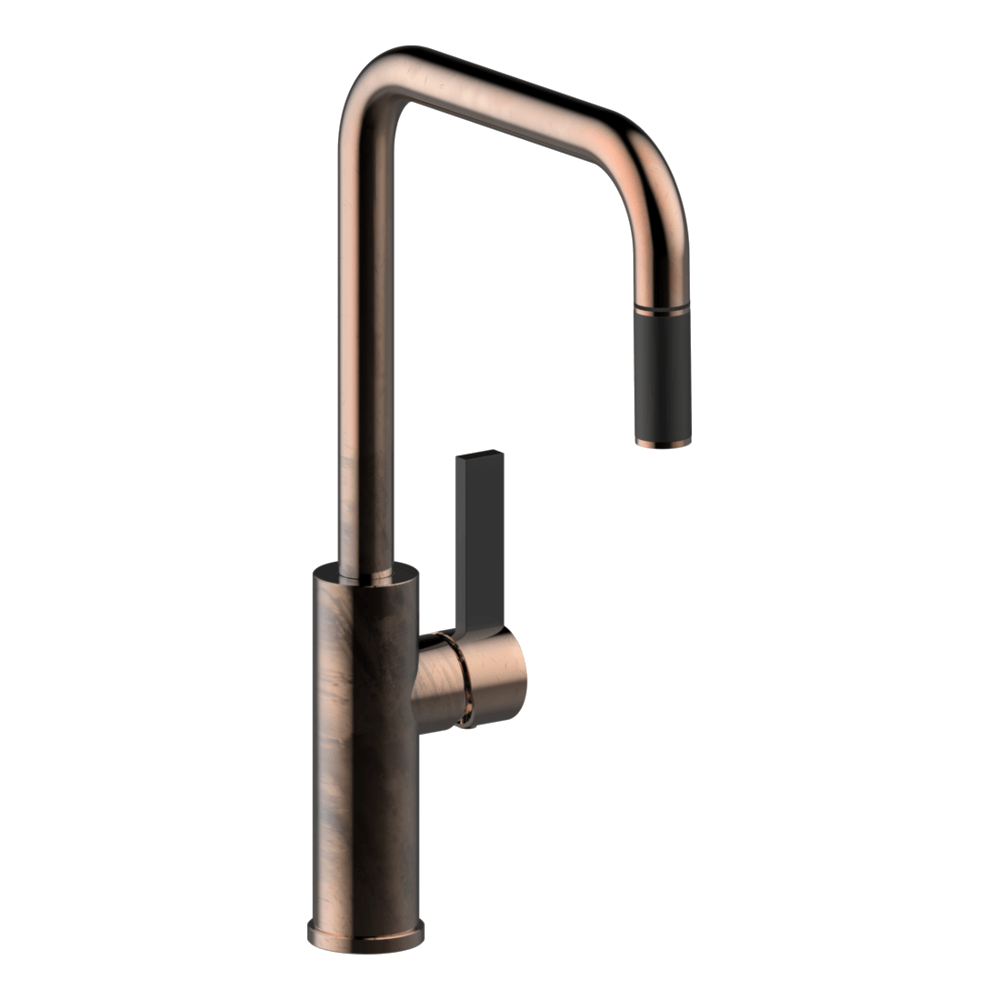 Armando Vicario LUZ-NBR-LF Natural Brass kitchen mixer