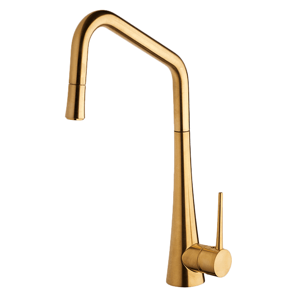 Armando Vicario TINK-D Brushed Gold Lead Free Kitchen Mixer with Pull-Out