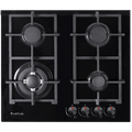 Artusi CAGH6000 60cm gas cooktop in black glass