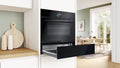 Bosch BIC9101B1 Series 8 Black Glass 60cm Wide Built-In Warming Drawer