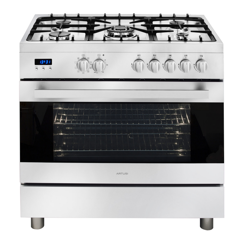 Artusi CAFG91X 90cm Freestanding Dual Fuel Cooker in Stainless Steel