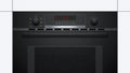 Bosch CMA583MB0B Series 4 Black Glass 60cm Wide Built-In Combination Microwave Oven