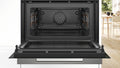 Bosch CMG7241B1A Series 8 Black Glass 60cm Wide Built-In Combination Microwave Oven