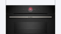 Bosch CMG7241B1A Series 8 Black Glass 60cm Wide Built-In Combination Microwave Oven