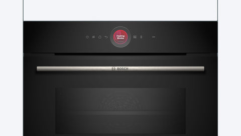 Bosch CMG7241B1A Series 8 Black Glass 60cm Wide Built-In Combination Microwave Oven